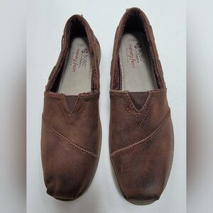 Bobs By Skechers Memory Foam Brown Casual Shoes Size 8.5 NWOT